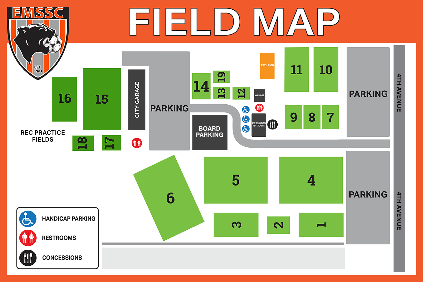 EMSSC Jacobs Park Map Fall 2024